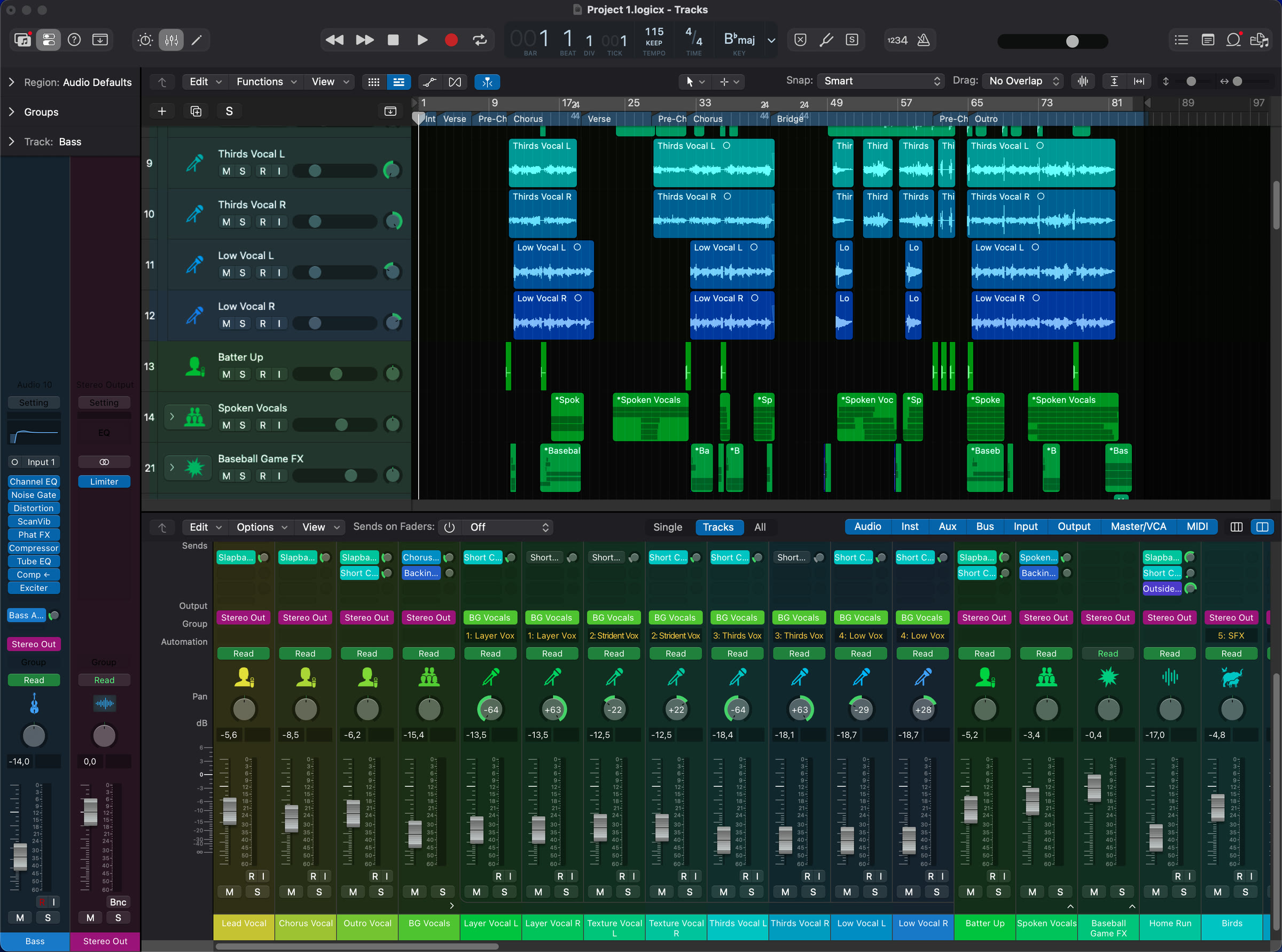 Logic Pro con la dark mode di Logihalo